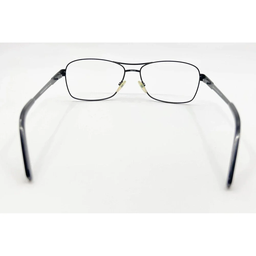 Kirkland Signature Eyeglasses Mens Black Shiraz 596187 Metal Aviator 58-16-140